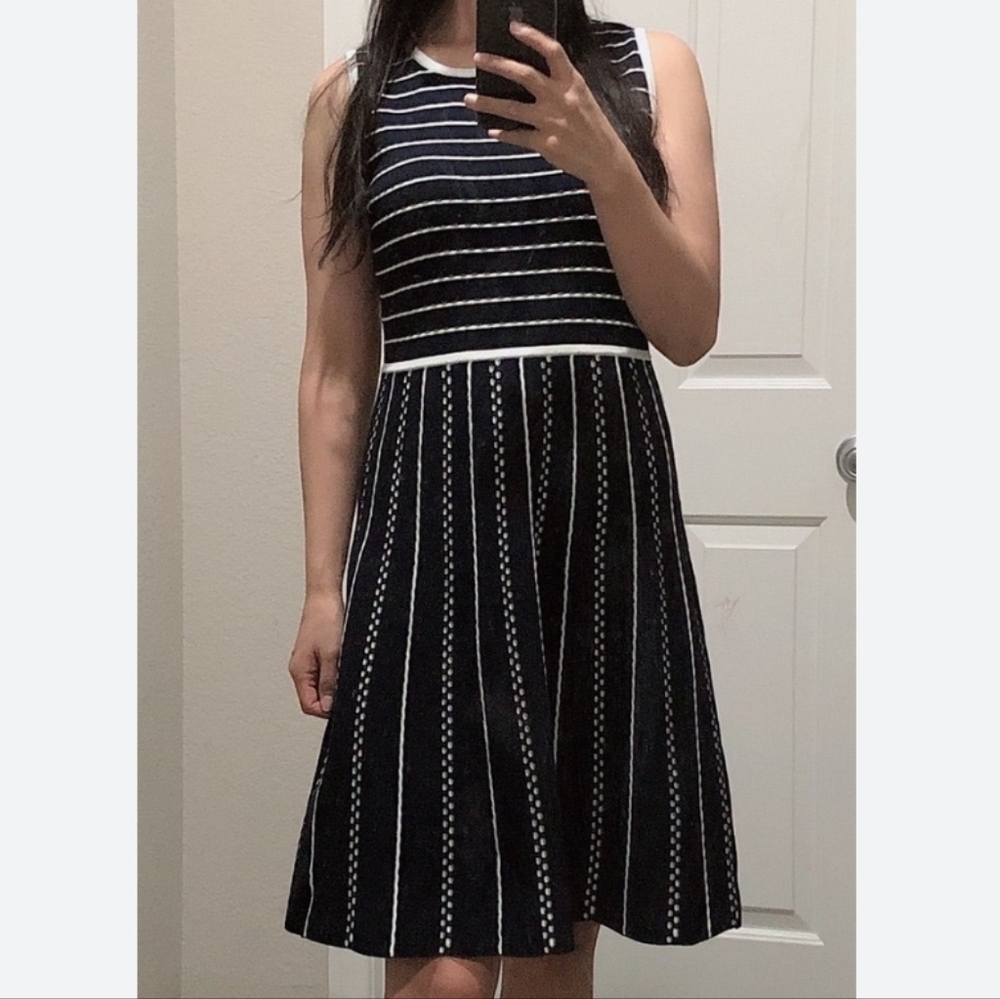 Tommy Hilfiger sweater knit fit-&-flare dress sleeveless aline 1X 14 16 18 plus